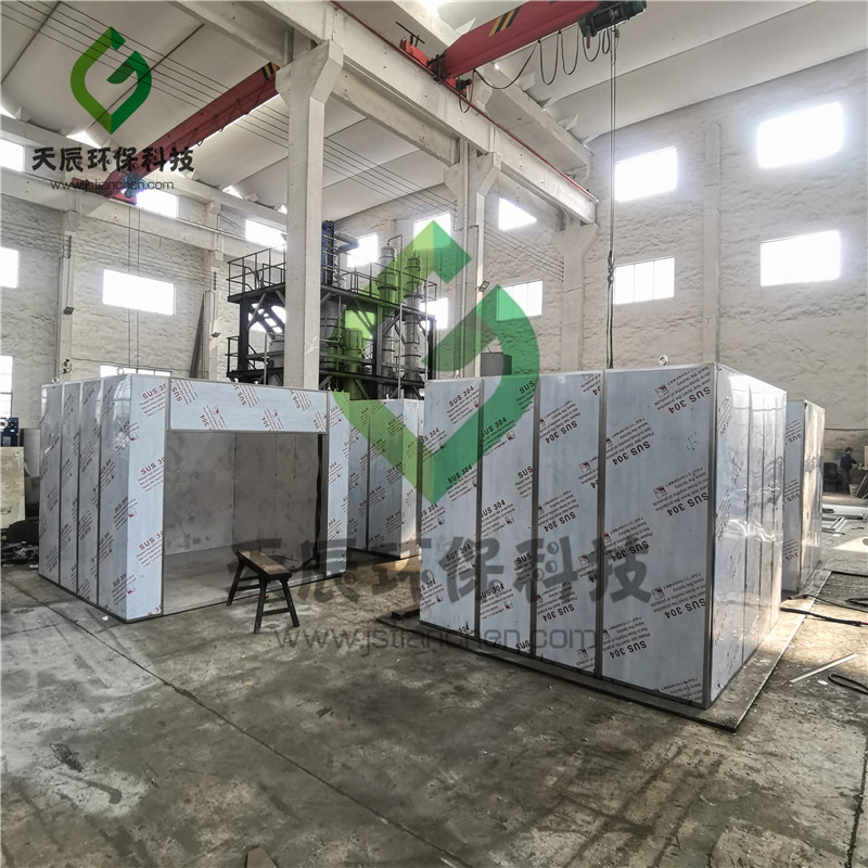 多台CT-C-I型热风循环烘箱的生产现场